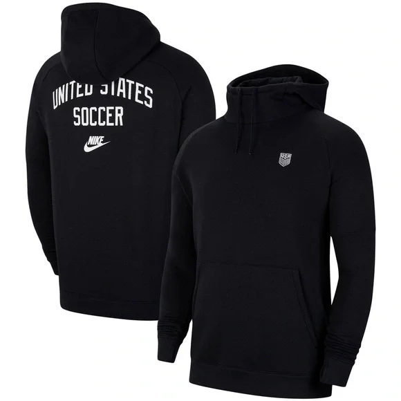 Men's Nike Black US Soccer Fleece Pullover Hoodie Large - Picture 6 of 7